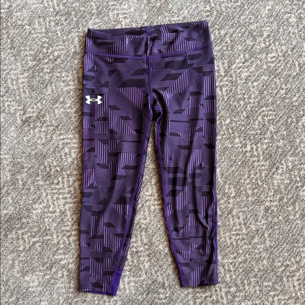 Under Armour Kids Geometric Purple Leggings